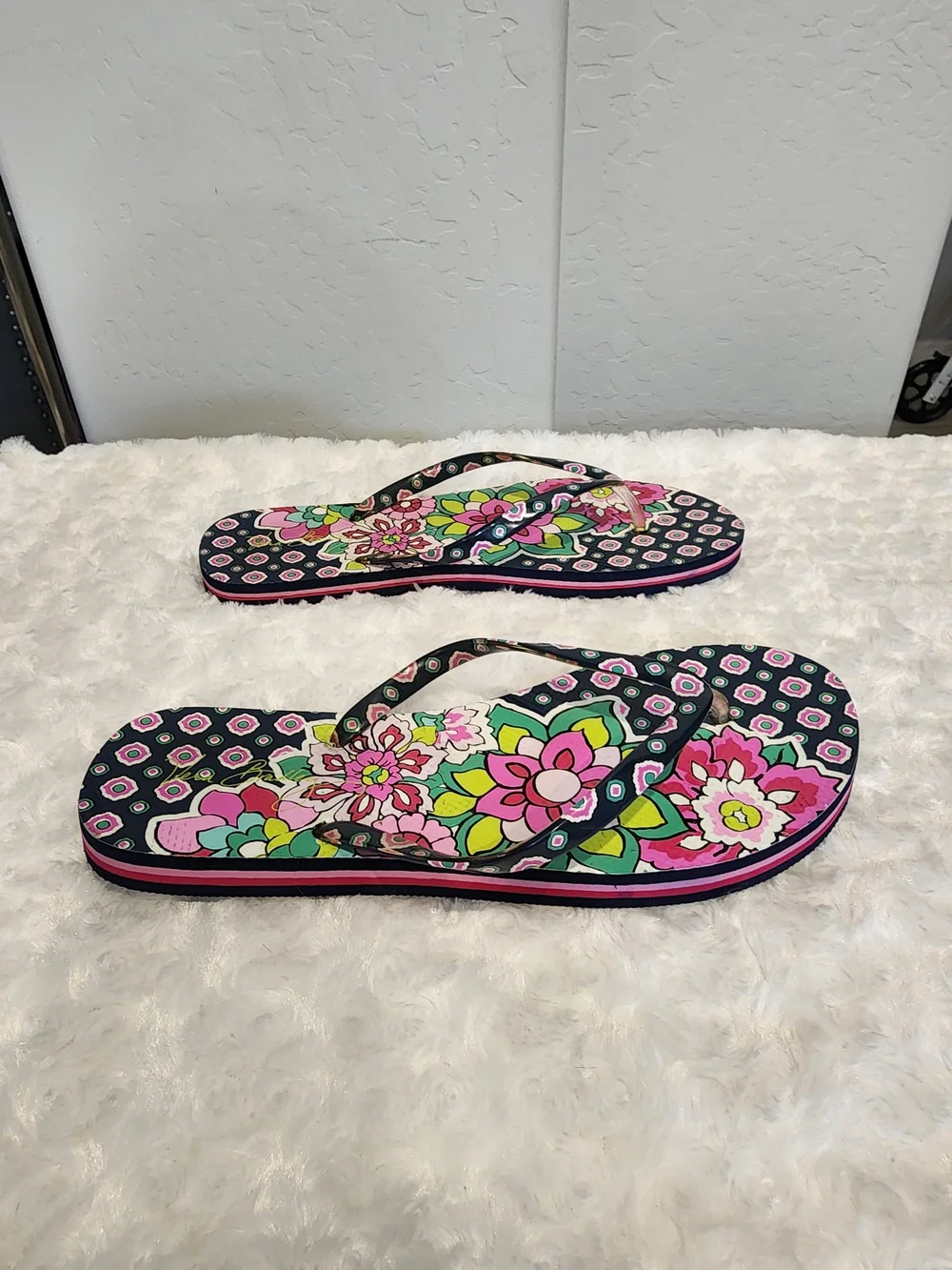 Vera Bradley Floral Flip Flops - Picture 4 of 7